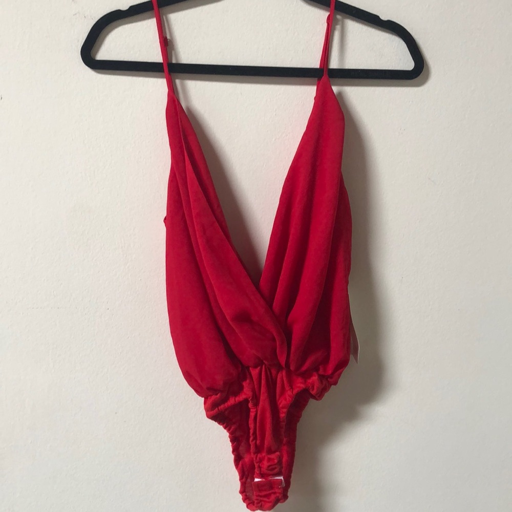 Red bodysuit